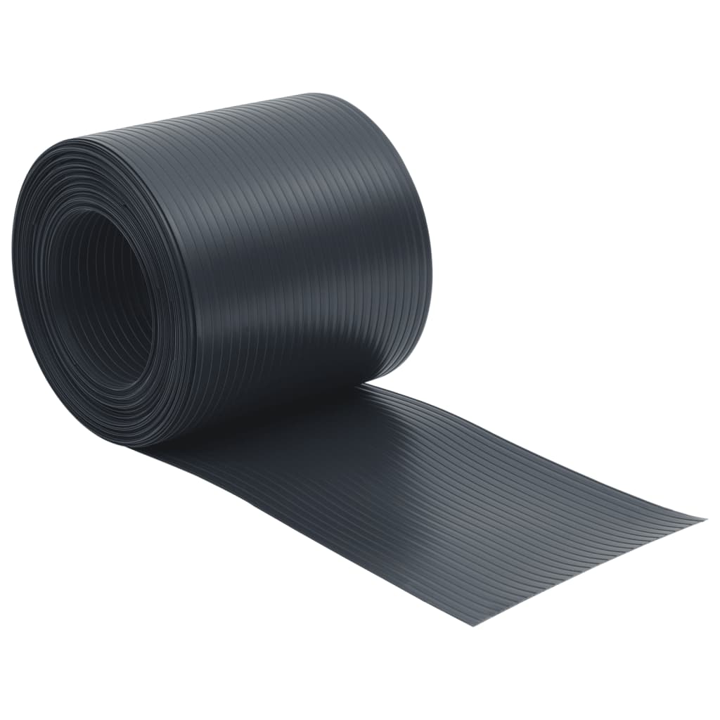Écrans de jardin vidaxl 10 st 252.5x19 m PVC noir