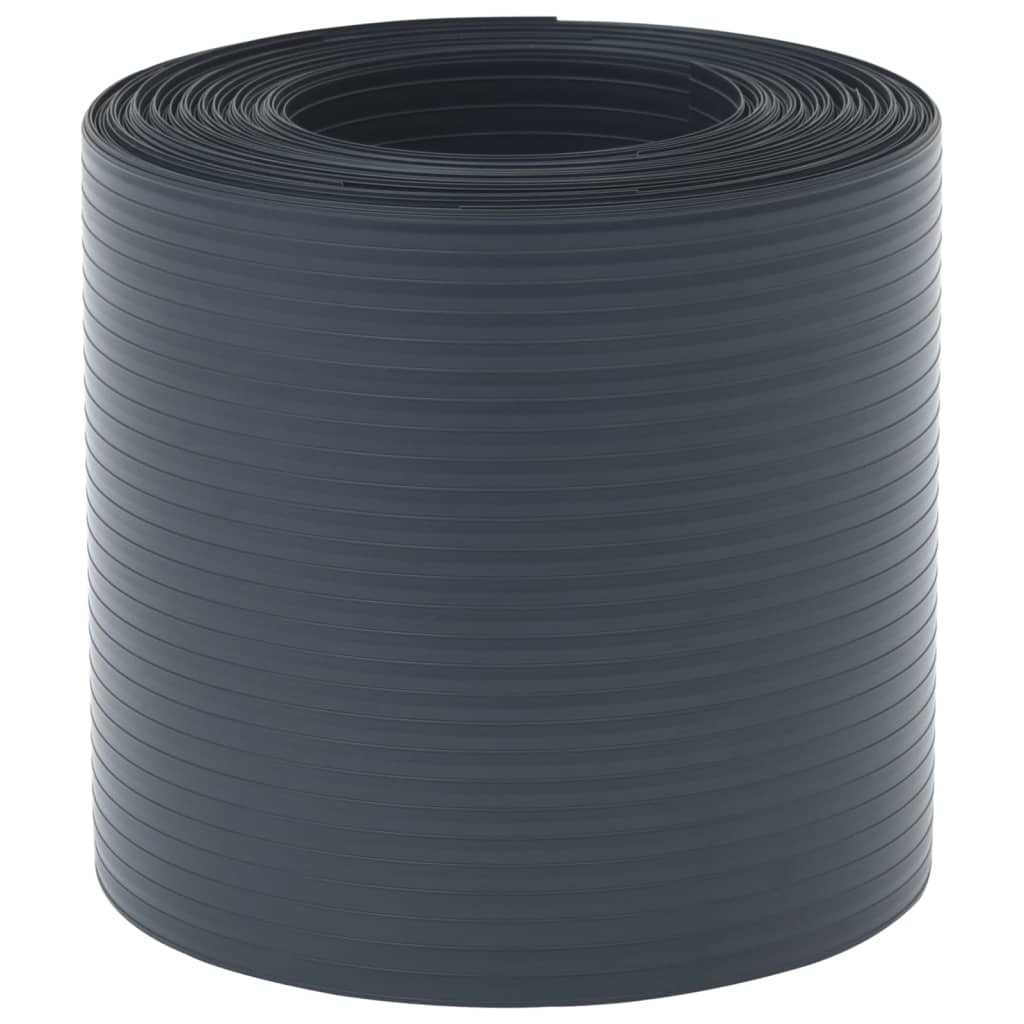Écrans de jardin vidaxl 10 st 252.5x19 m PVC noir