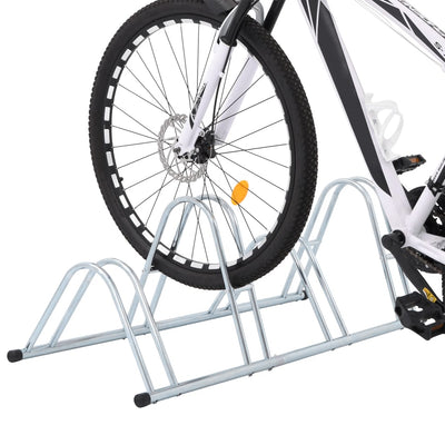 Bicyclette Vidaxl pour 4 vélos en acier galvanisé détaché