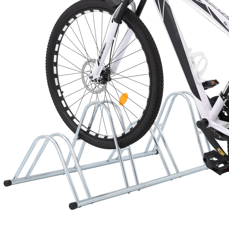Bicyclette Vidaxl pour 4 vélos en acier galvanisé détaché