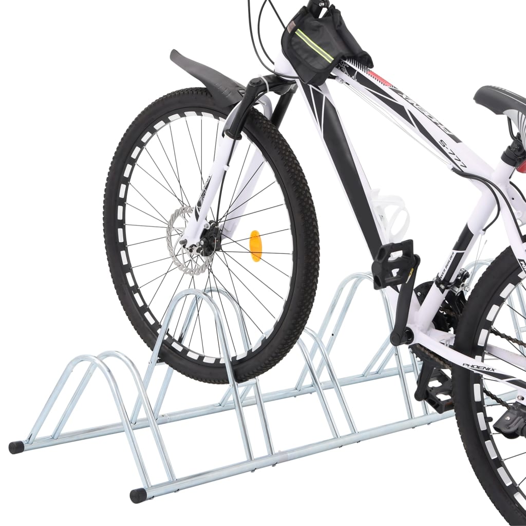 Support à vélo VidaXL pour 6 vélos, autoportant en acier galvanisé