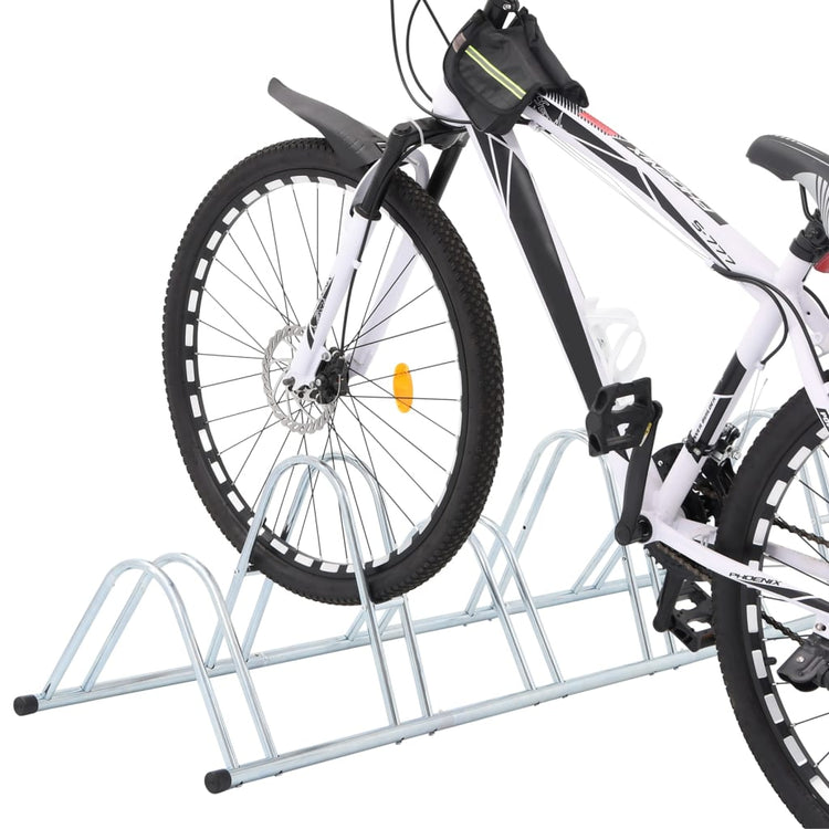 Support à vélo VidaXL pour 6 vélos, autoportant en acier galvanisé