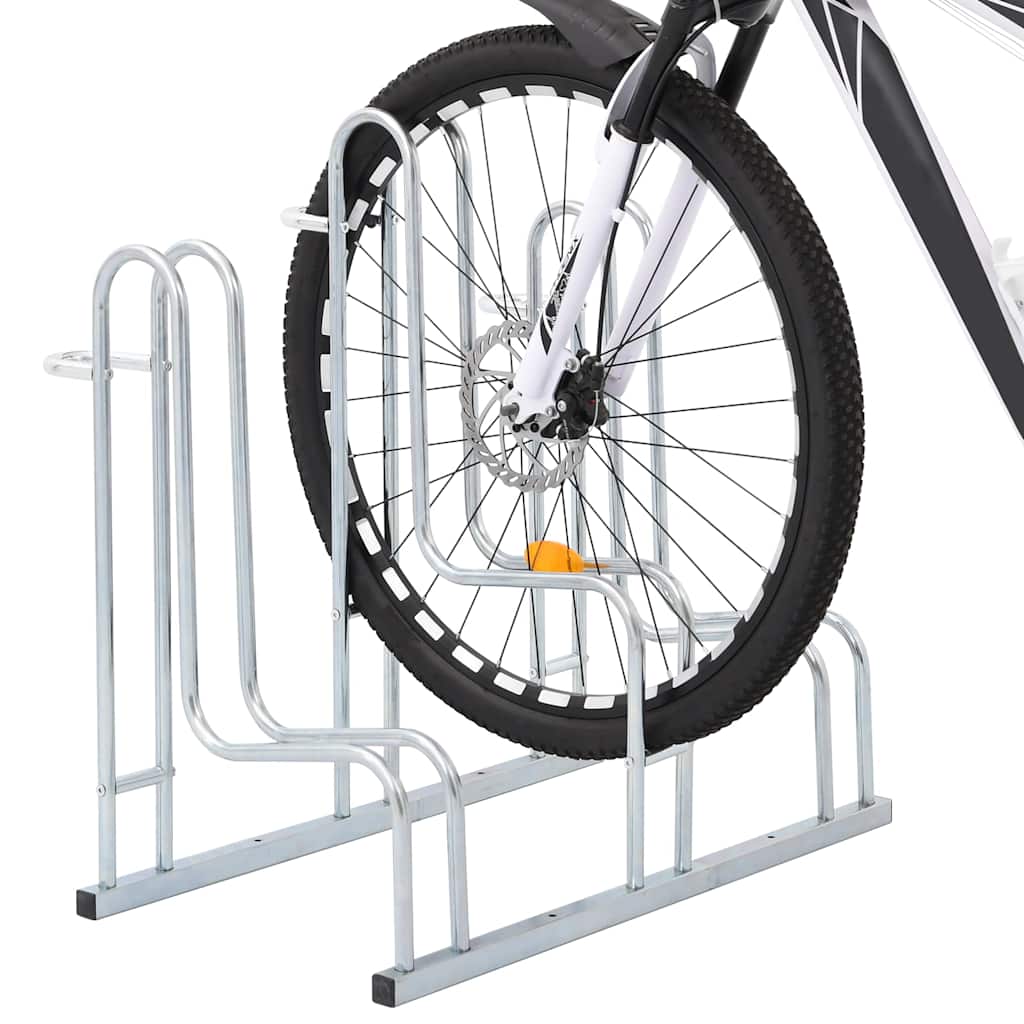 Bicyclette Vidaxl pour 3 vélos en acier galvanisé détaché