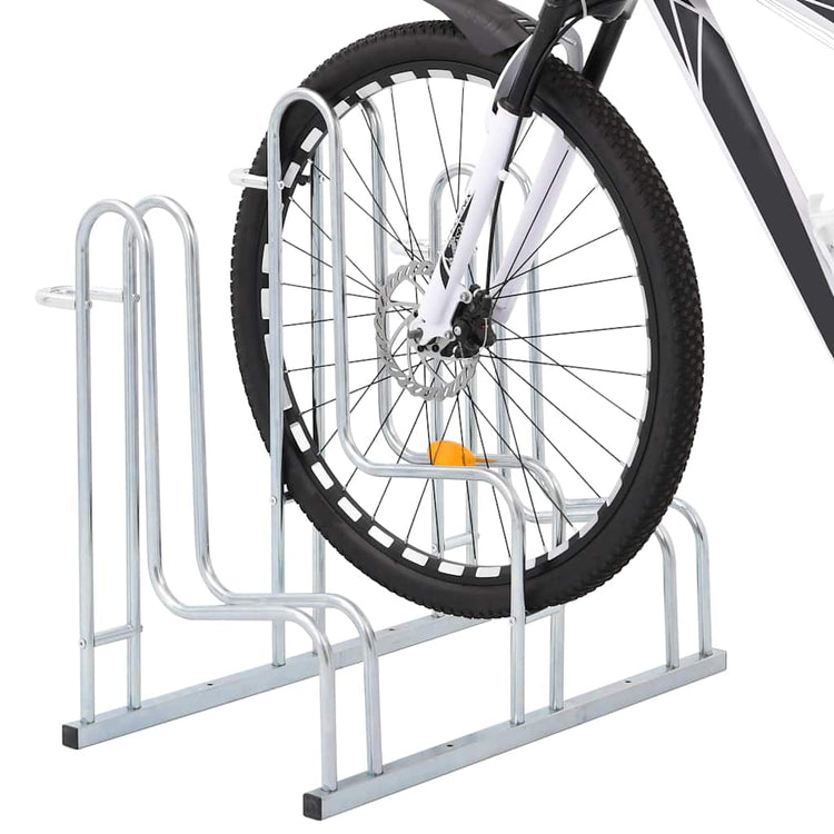 Bicyclette Vidaxl pour 3 vélos en acier galvanisé détaché