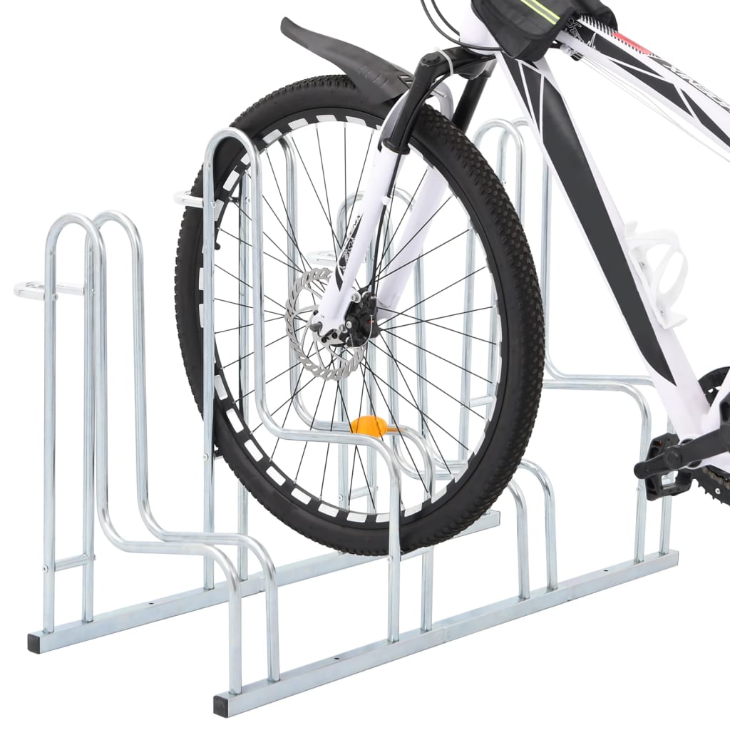 Bicyclette Vidaxl pour 4 vélos en acier galvanisé détaché