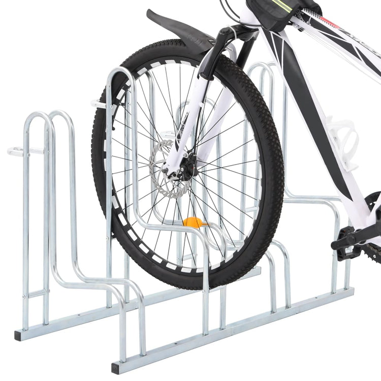 Bicyclette Vidaxl pour 4 vélos en acier galvanisé détaché