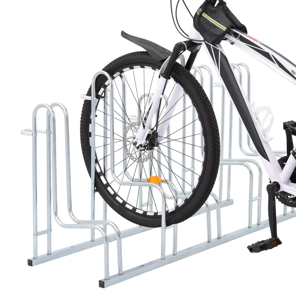 Support à vélo VidaXL pour 5 vélos, acier galvanisé autoportant