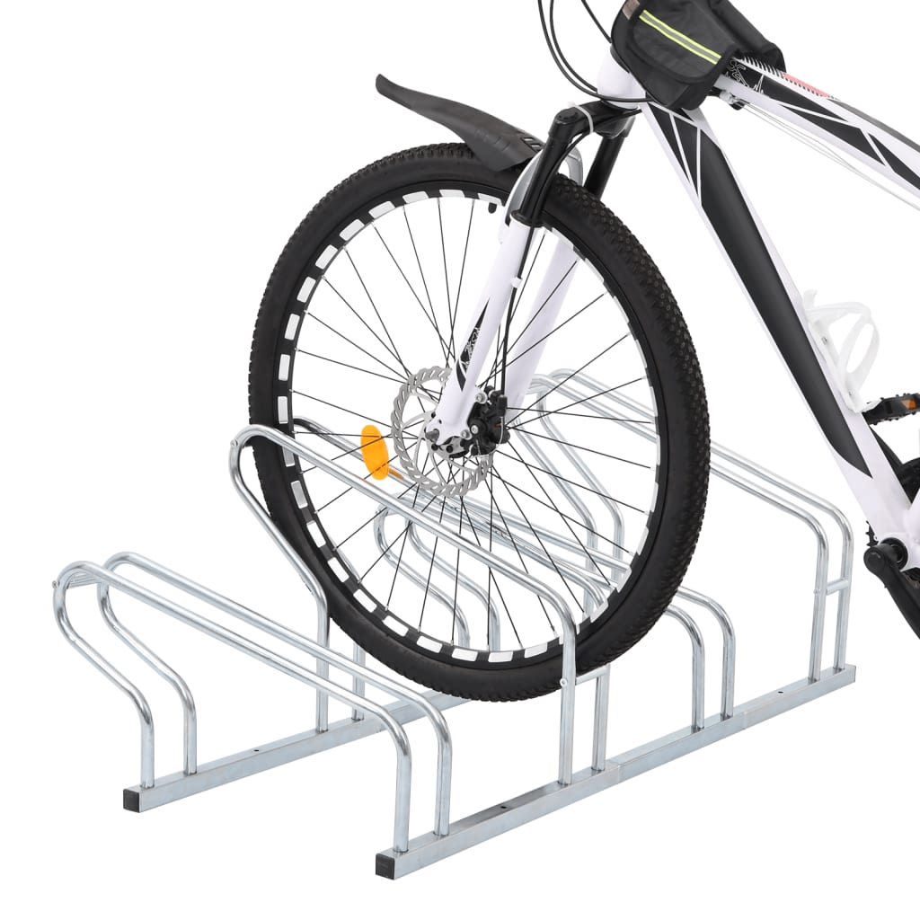 Bicyclette Vidaxl pour 4 vélos en acier galvanisé détaché