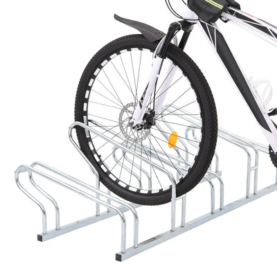 Bicyclette Vidaxl pour 5 vélos en acier galvanisé détaché