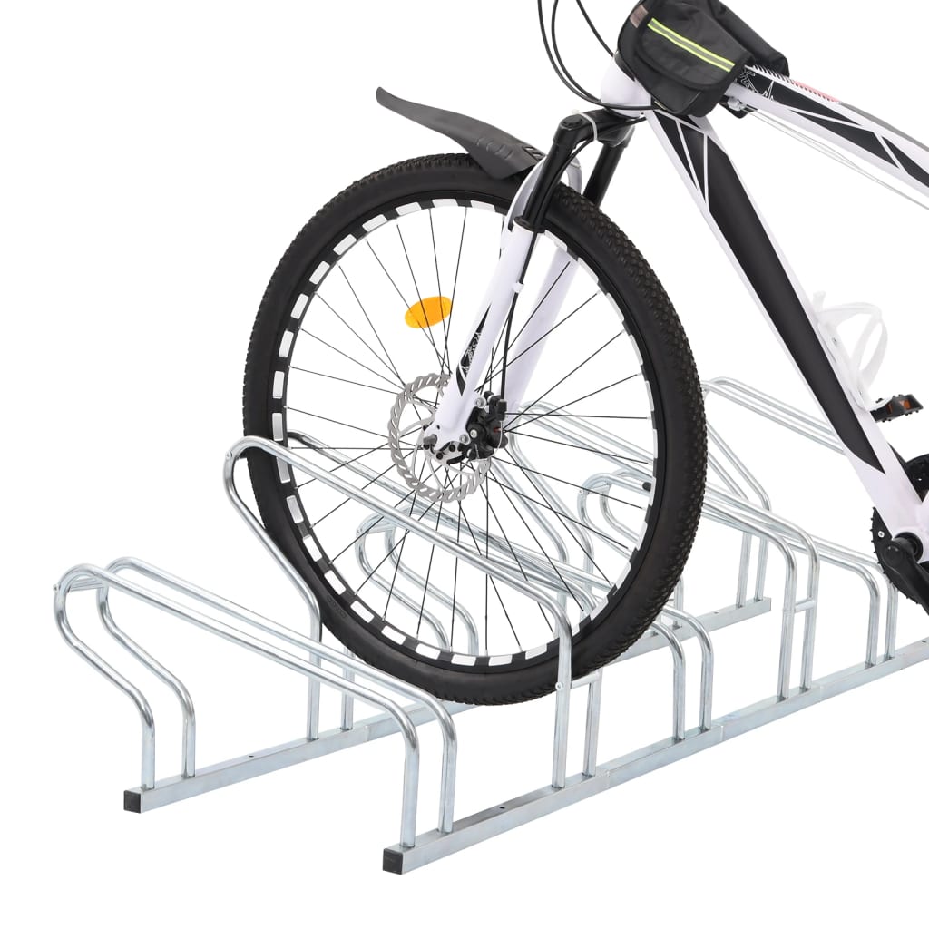 Support à vélo VidaXL pour 6 vélos, autoportant en acier galvanisé