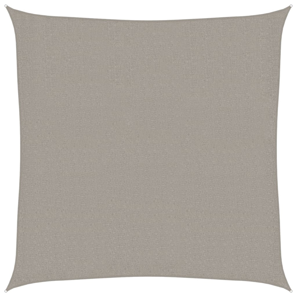 Vidaxl Zonnezeil 160 g m² carré 2,5x2,5 m gris clair HDPE