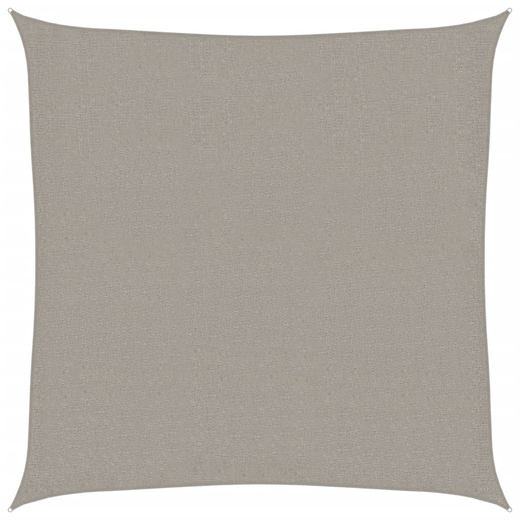 Vidaxl voile d'ombrage 160 g m² carré 3,6x3,6 m HDPE gris clair