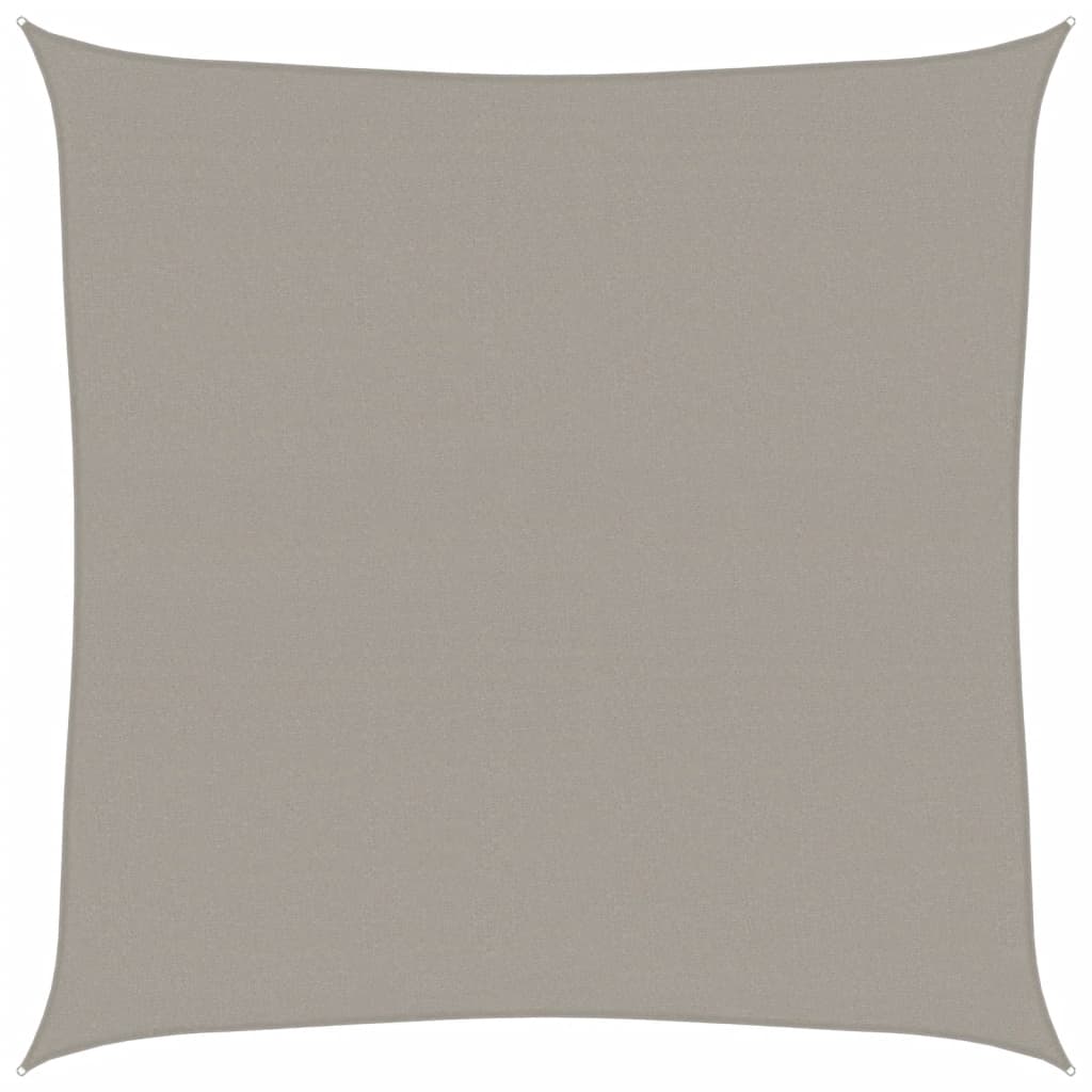 Vidaxl voile d'ombrage 160 g m² carré 5x5 m HDPE gris clair