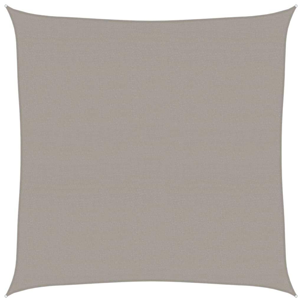 Vidaxl voile d'ombrage 160 g m² carré 7x7 m HDPE gris clair