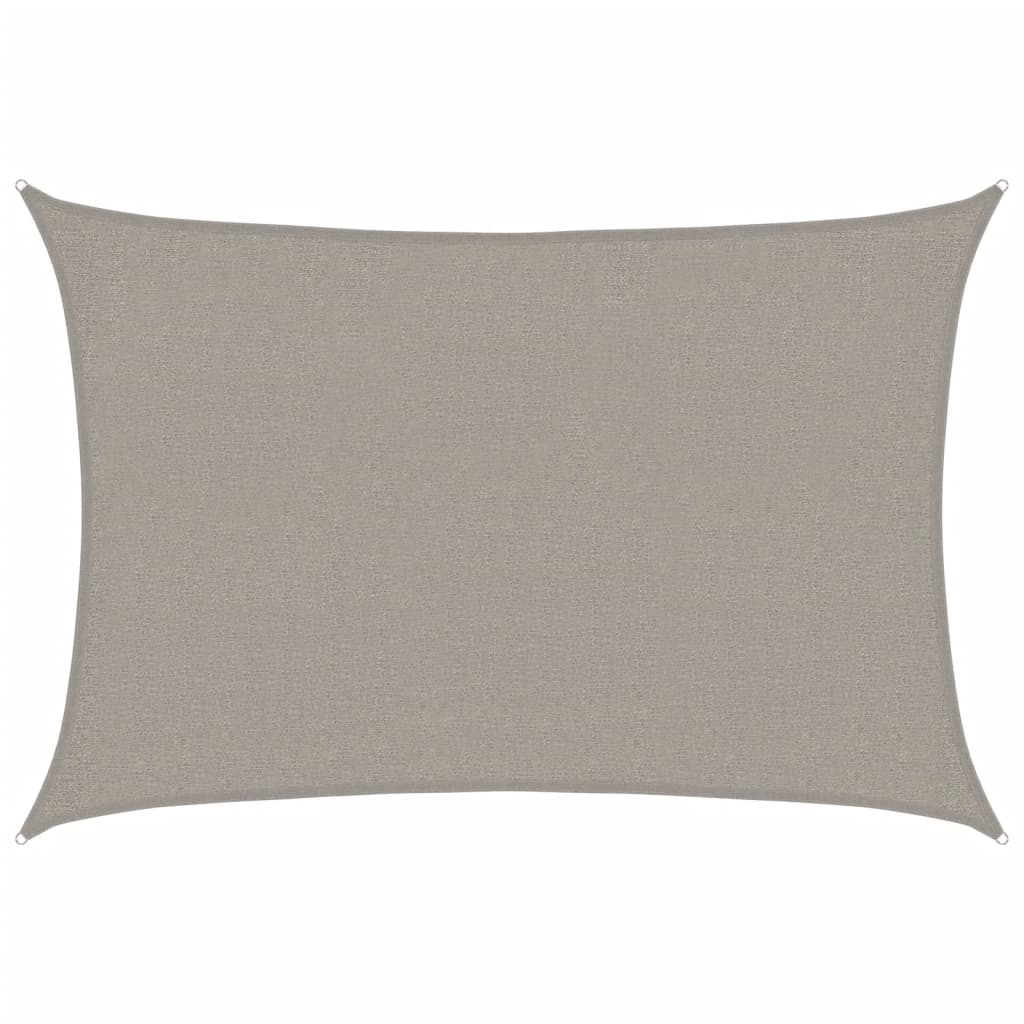Vidaxl Zonnezeil 160 g m² rectangulaire 2x3 m gris clair HDPE