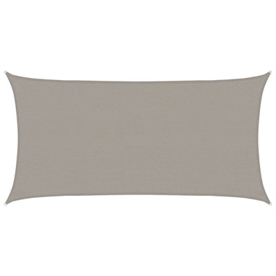 Vidaxl Zonnezeil rectangulaire 160 g m² 2x3,5 m gris clair HDPE