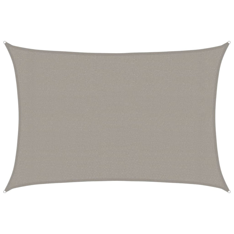 Vidaxl Zonnezeil 160 g m² rectangulaire 3x5 m gris clair HDPE
