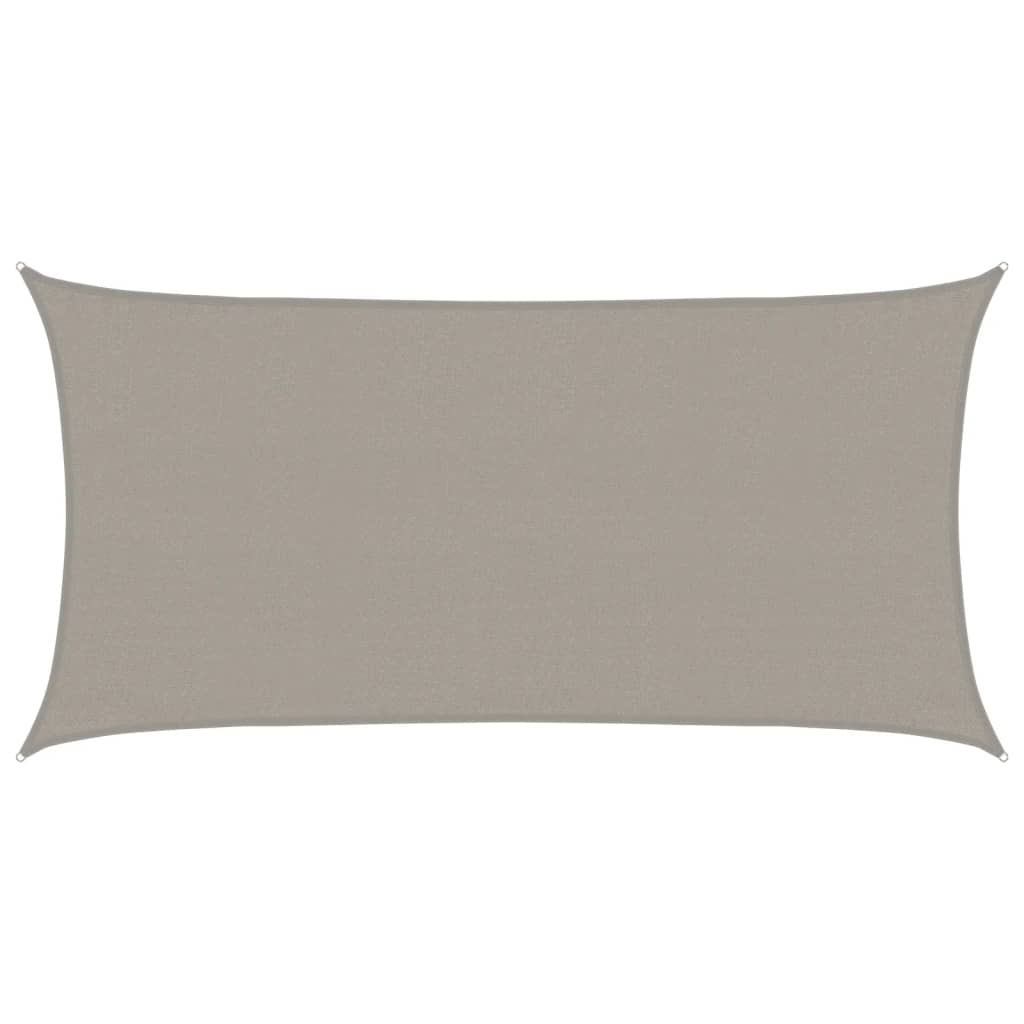 Vidaxl Zonnezeil 160 g m² rectangulaire 3x6 m Gris clair HDPE