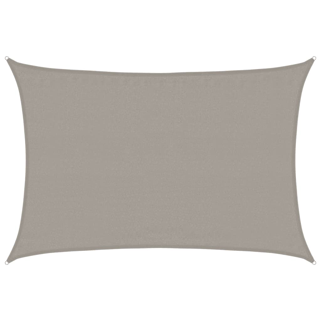 Vidaxl Zonnezeil 160 g m² rectangulaire 3,5x4,5 m gris clair HDPE
