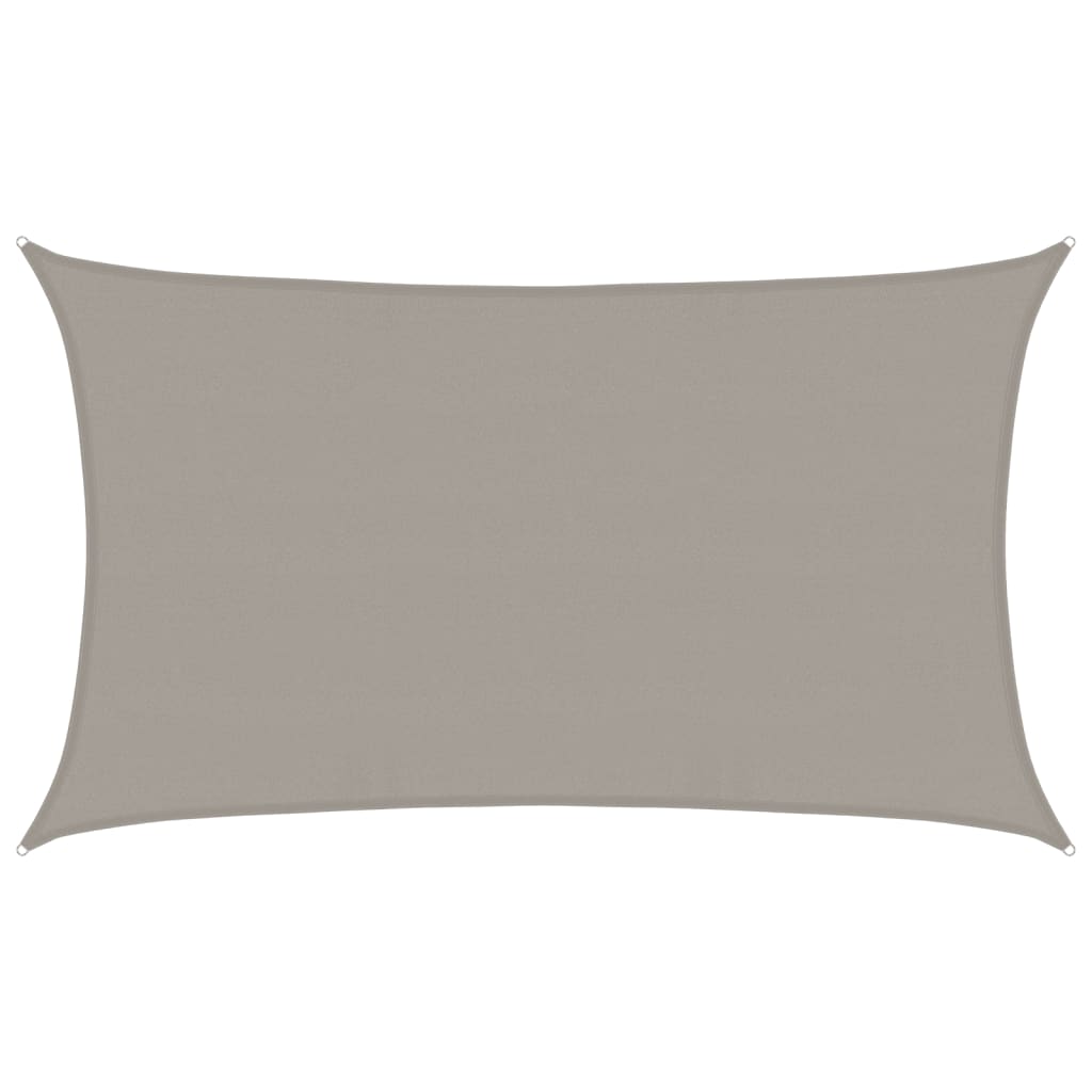 Vidaxl Zonnezeil 160 g m² rectangulaire rectangulaire 5x8 m gris clair HDPE