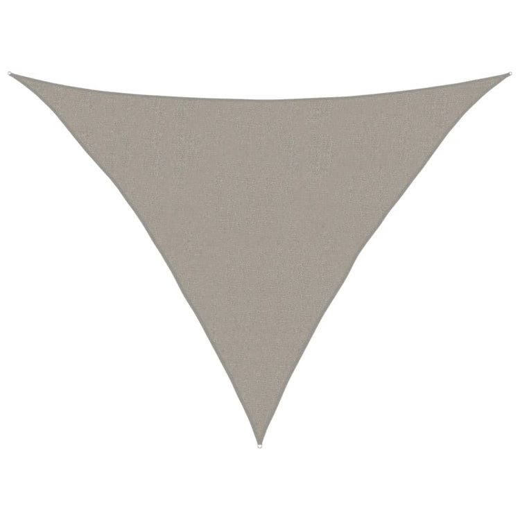 Vidaxx voile d'ombrage 160 g m² triangulaire 2,5x2,5x3,5 m HDPE gris clair