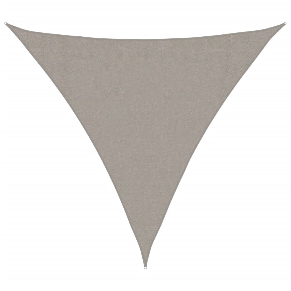 Vidaxx voile d'ombrage 160 g m² triangulaire 3,6x3,6x3,6 m HDPE gris clair