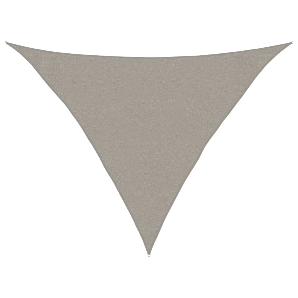 Vidaxx voile d'ombrage 160 g m² triangulaire 3x3x4,2 m HDPE gris clair