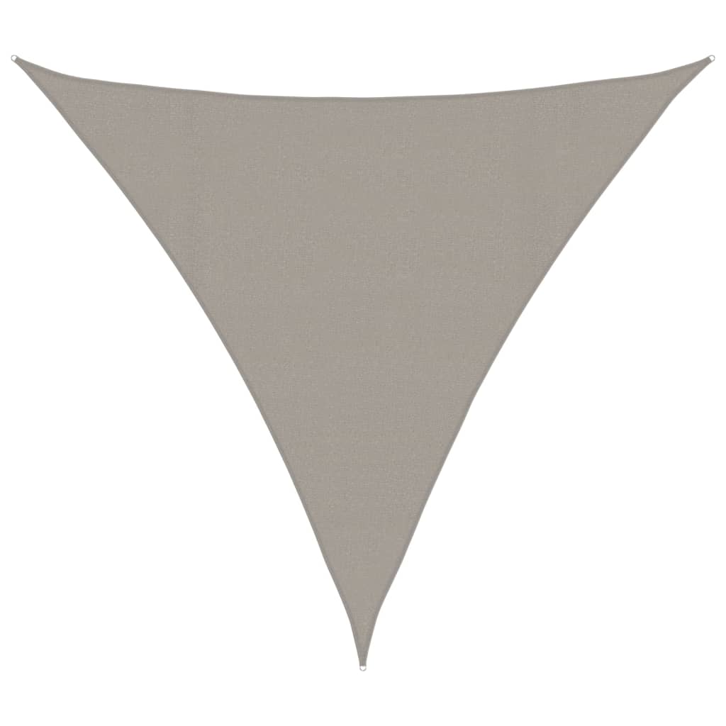 Vidaxx voile d'ombrage 160 g m² triangulaire 4x4x4 m HDPE gris clair