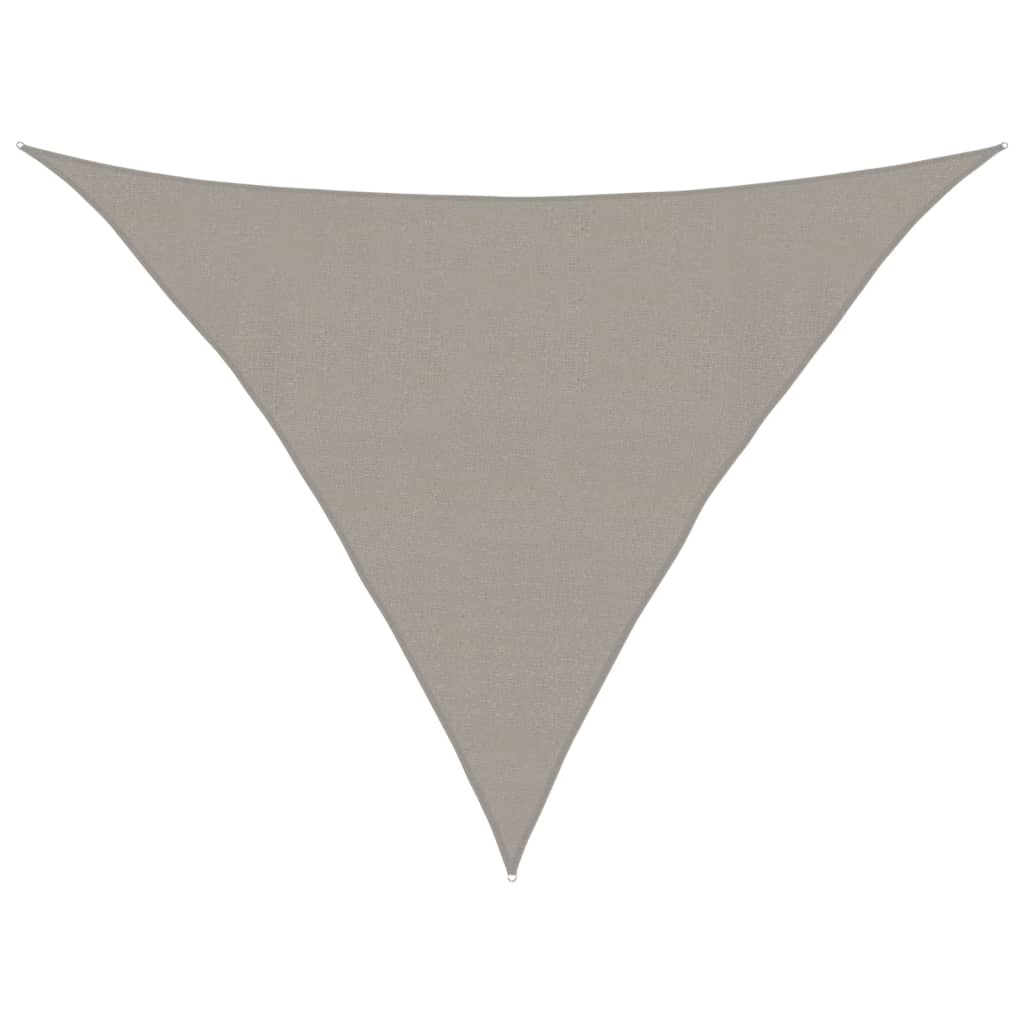 Vidaxx voile d'ombrage 160 g m² triangulaire 4x4x5,8 m HDPE gris clair
