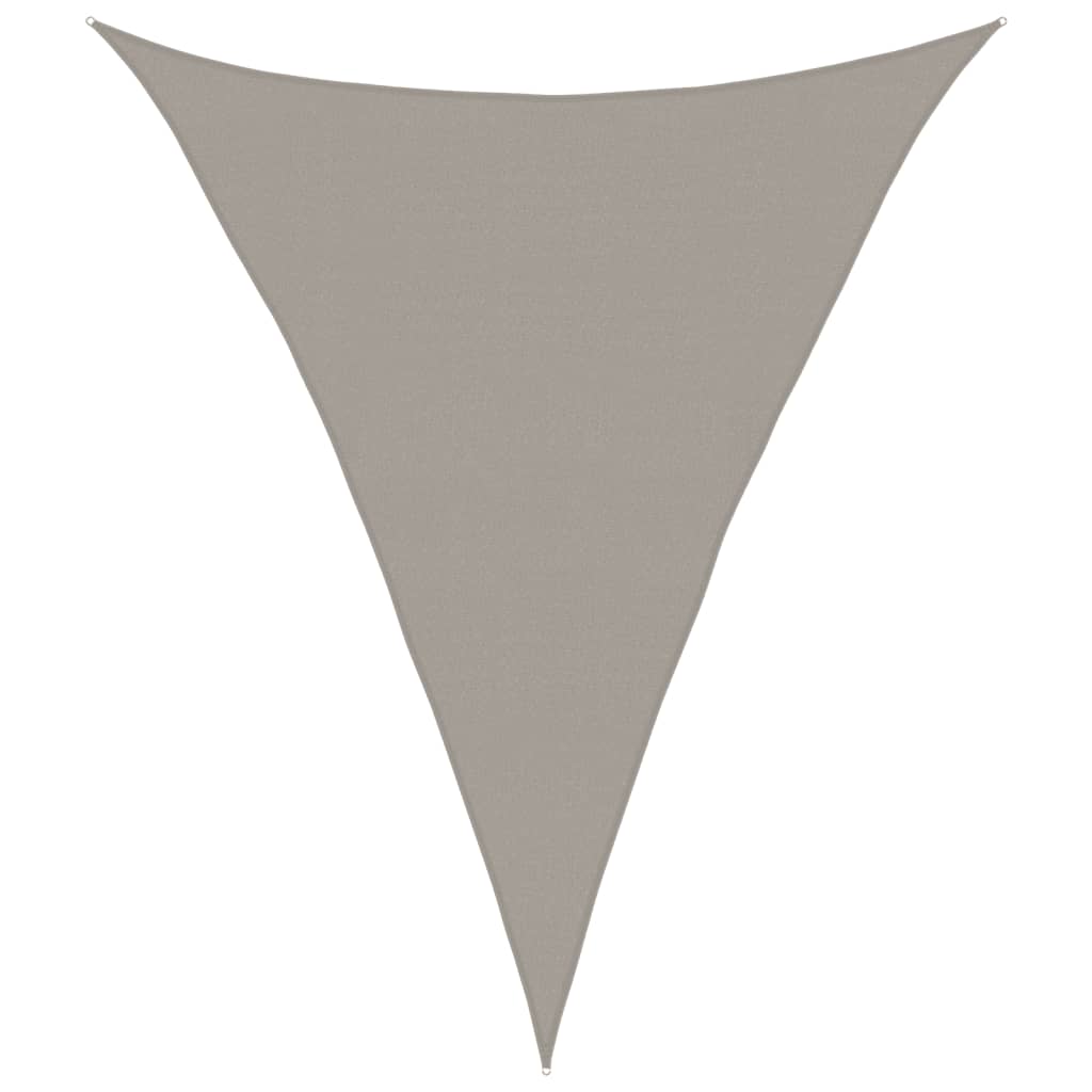 Vidaxx voile d'ombrage 160 g m² triangulaire 4x5x5 m HDPE gris clair