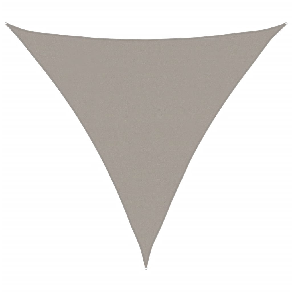 Vidaxx voile d'ombrage 160 g m² triangulaire 5x5x5 m HDPE gris clair