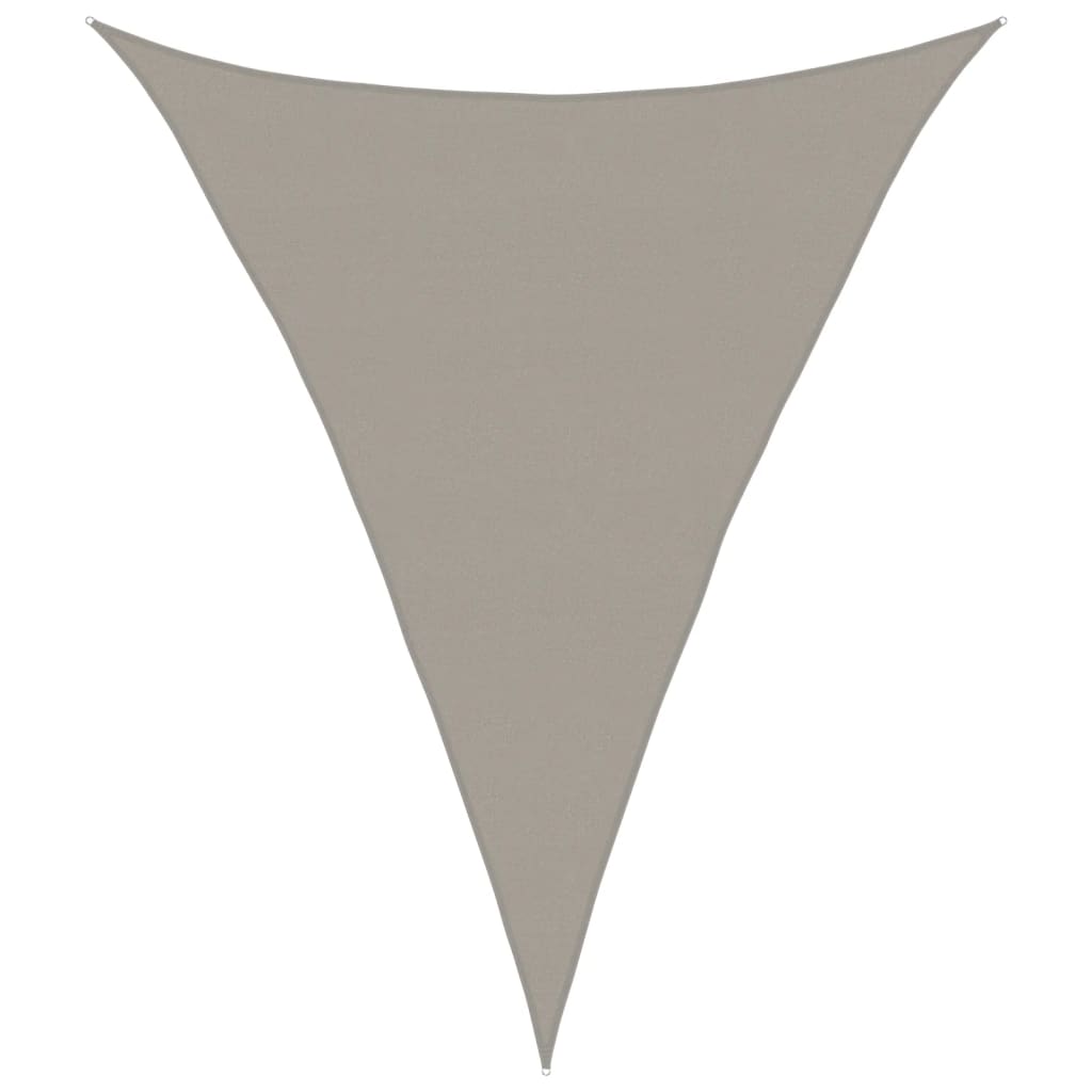 Vidaxx voile d'ombrage 160 g m² triangulaire 5x7x7 m HDPE gris clair