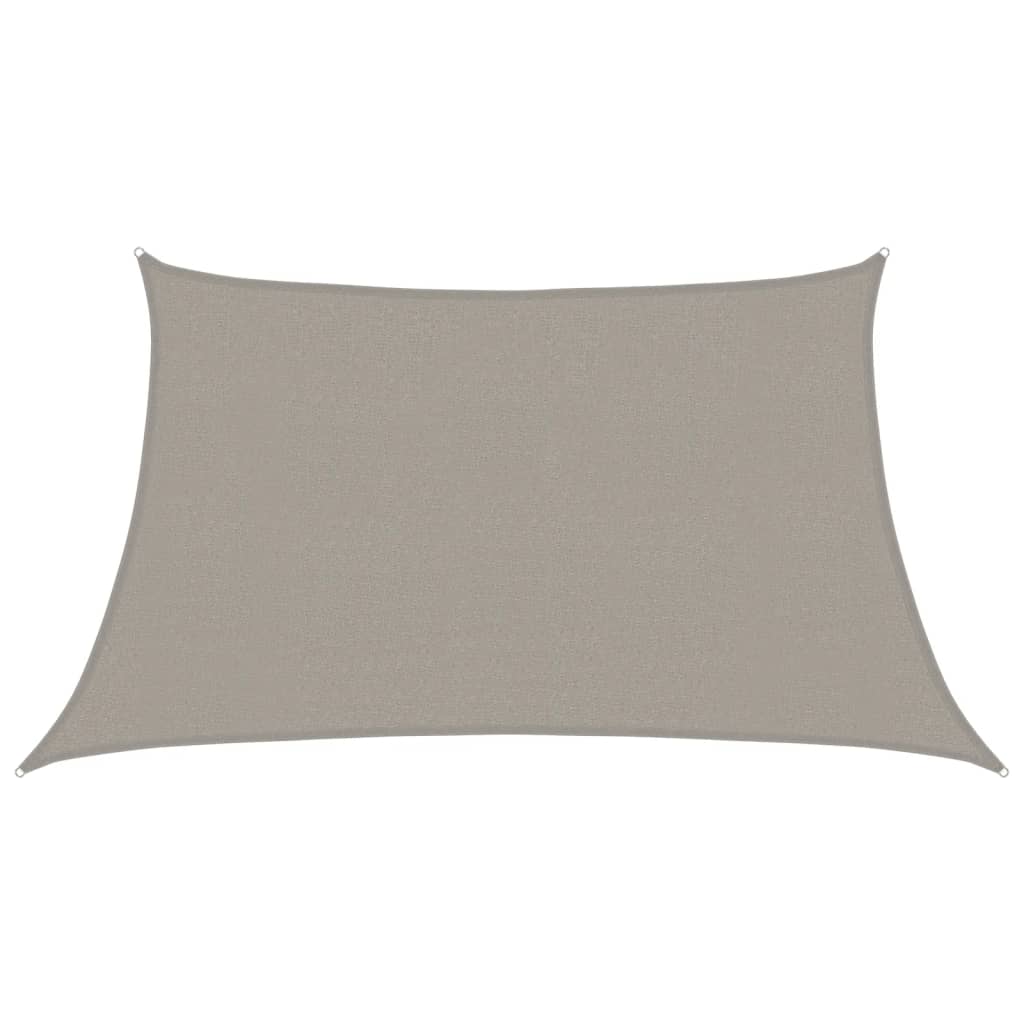 Vidaxl voile d'ombrage 160 g m² trapèze 3 4x2 m hdpe gris clair