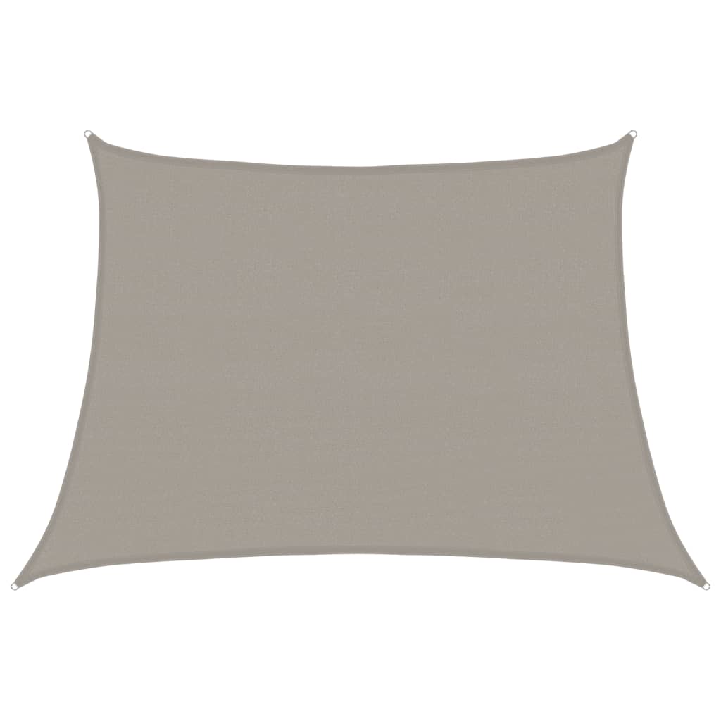 VidaXL voile d'ombrage trapèze 160 g m² 4 5x3 m HDPE gris clair