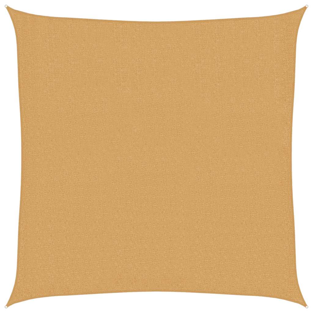 Vidaxl voile d'ombrage 160 g m² carré 2,5x2,5 m HDPE couleur sable