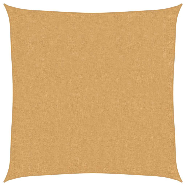Vidaxl voile d'ombrage 160 g m² carré 2,5x2,5 m HDPE couleur sable