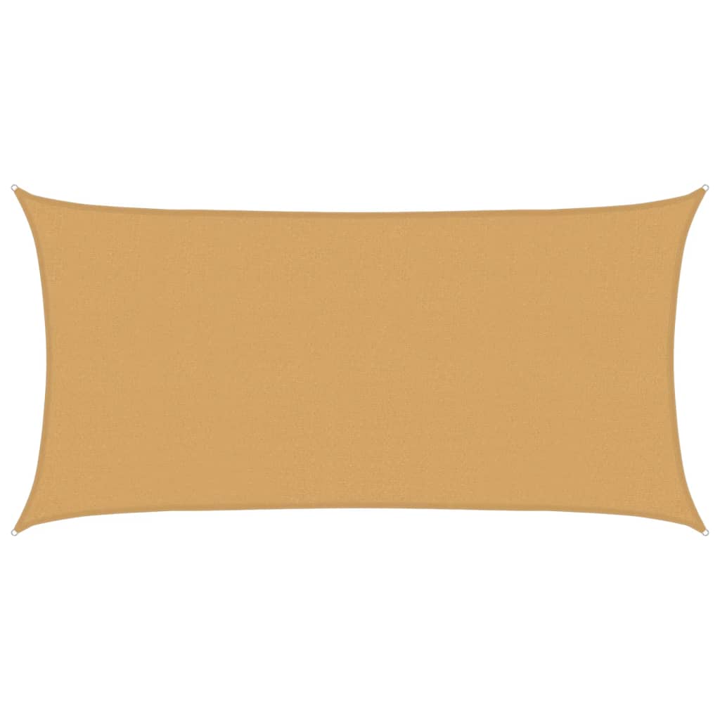 Vidaxl Zonnezeil rectangulaire 160 g m² 2,5x5 m de sable HDPE -Colored