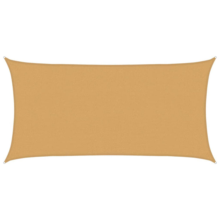 Vidaxl Zonnezeil rectangulaire 160 g m² 2,5x5 m de sable HDPE -Colored