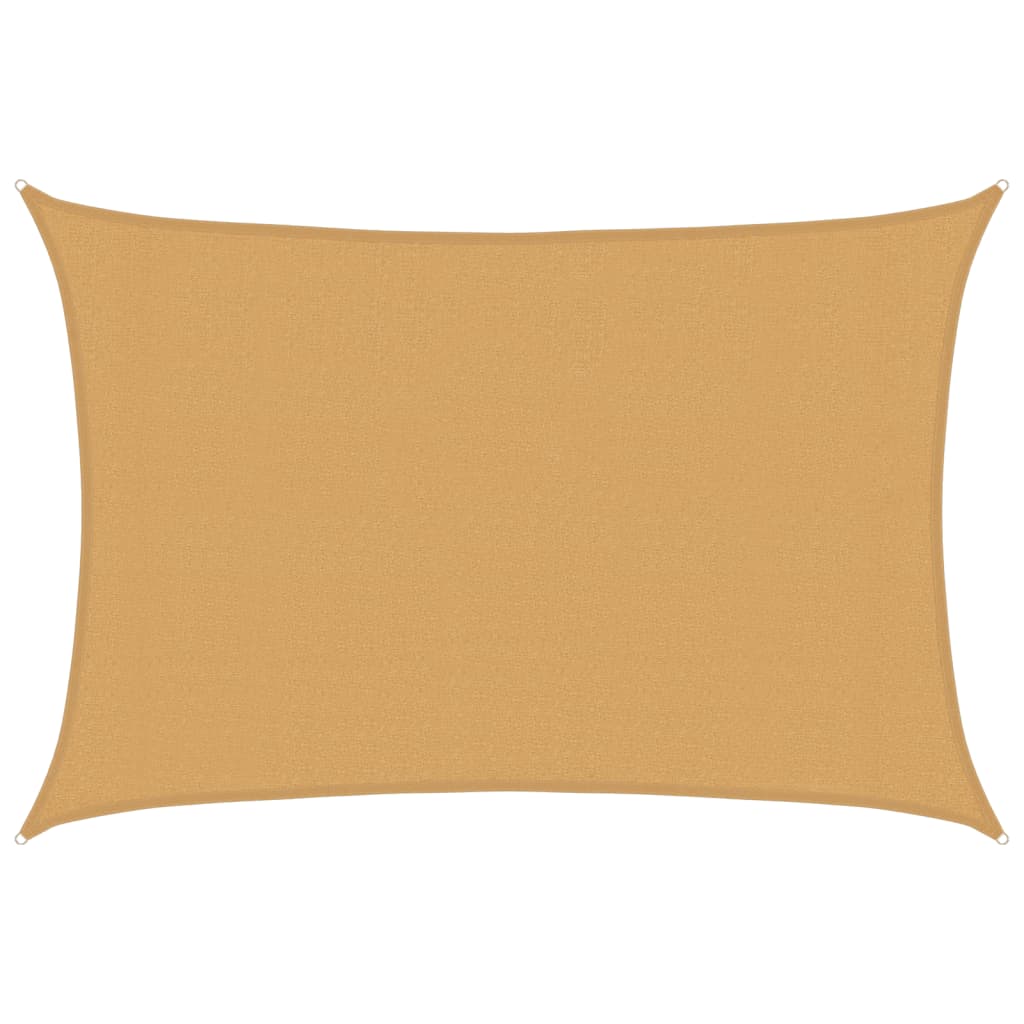 Vidaxl Zonnezeil 160 g m² rectangulaire 3x4,5 m de sable HDPE -Colored