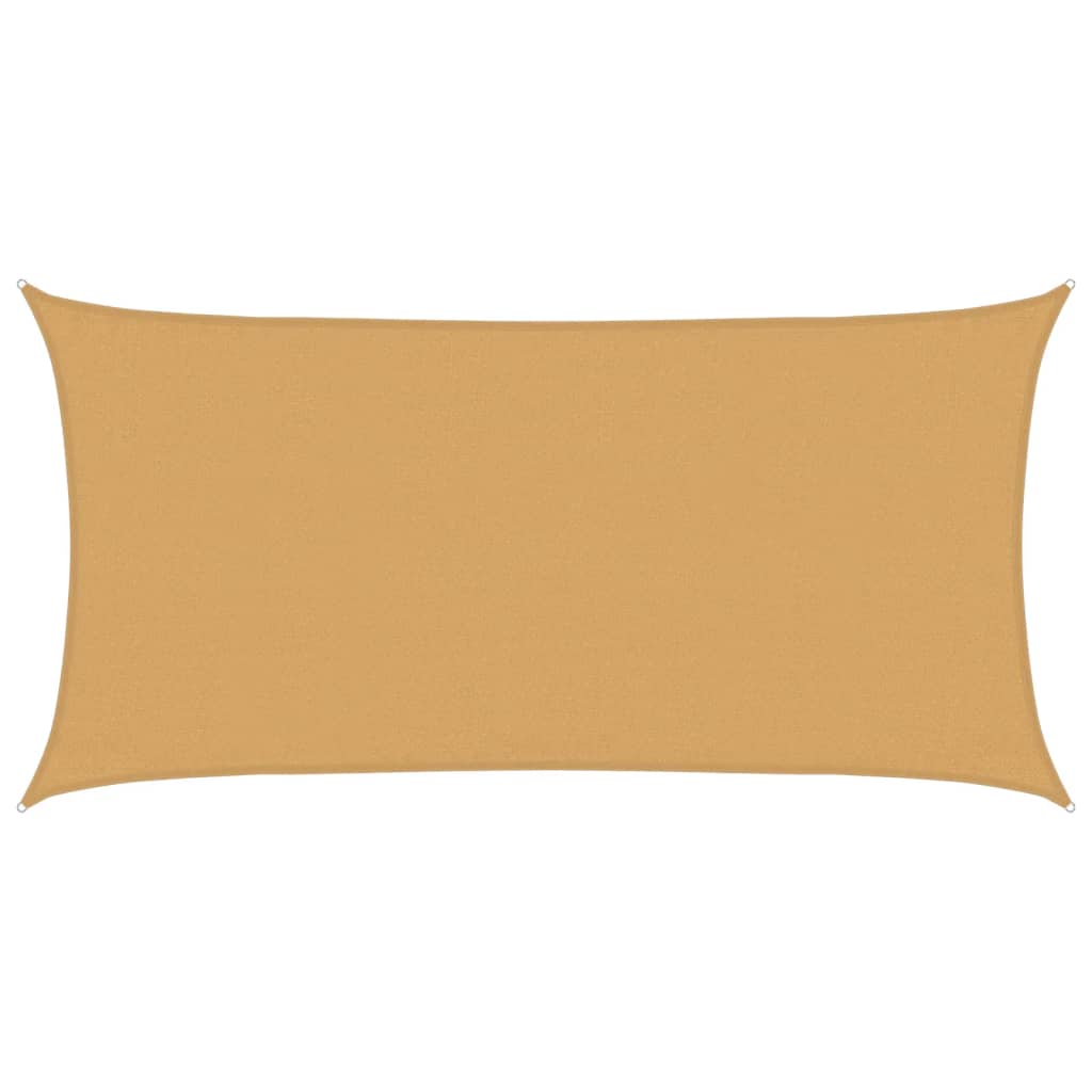 Vidaxl zonnezil 160 g m² rectangulaire 3x6 m de sable HDPE -Colore
