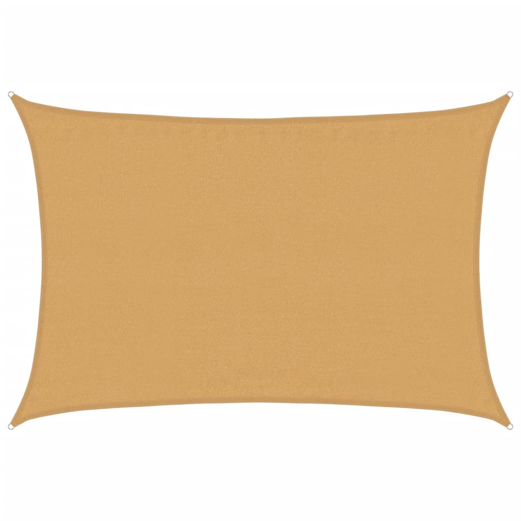 Vidaxl zonnezil 160 g m² rectangulaire 3,5x5 m de sable HDPE -Colored