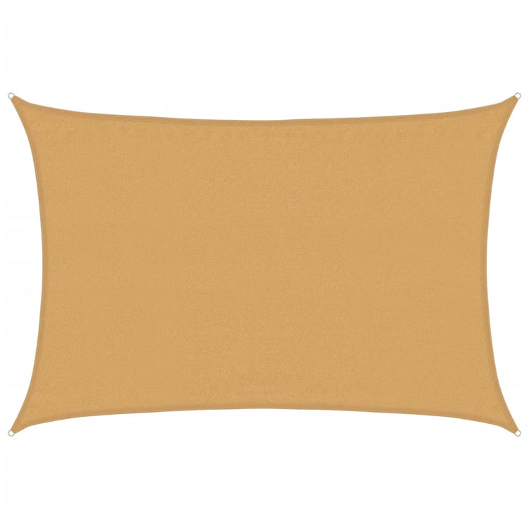 Vidaxl zonnezil 160 g m² rectangulaire 3,5x5 m de sable HDPE -Colored