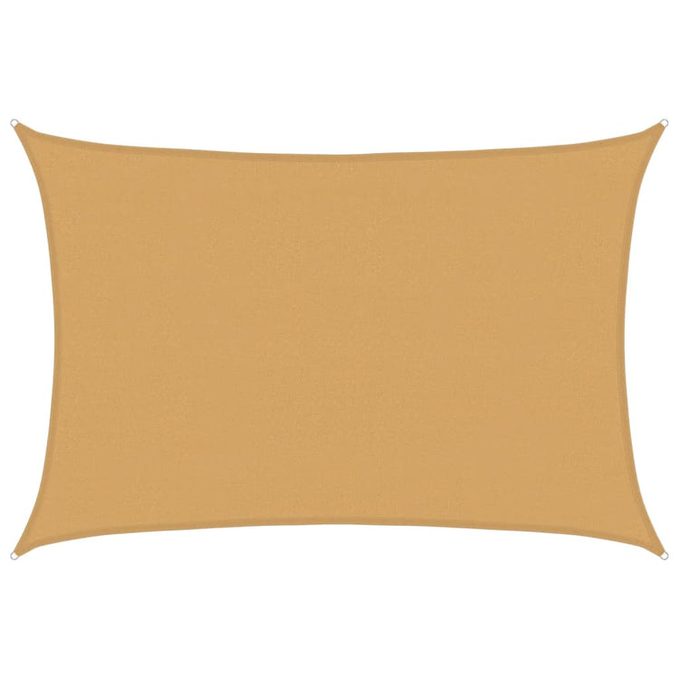 Vidaxl voile d'ombrage 160 g m² rectangulaire 4x6 m HDPE couleur sable