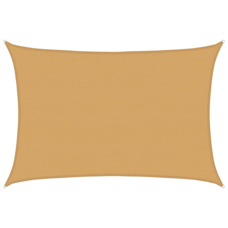 Vidaxl voile d'ombrage 160 g m² rectangulaire 5x6 m HDPE couleur sable