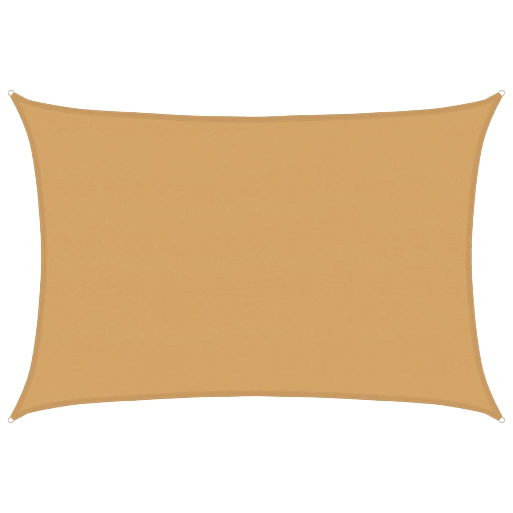 Vidaxl zonnezil 160 g m² rectangulaire rectangulaire 5x7 m de sable HDPE -Colored
