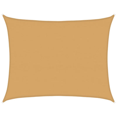 Vidaxl zonnezil 160 g m² rectangulaire 6x7 m sable HDPE -Colored
