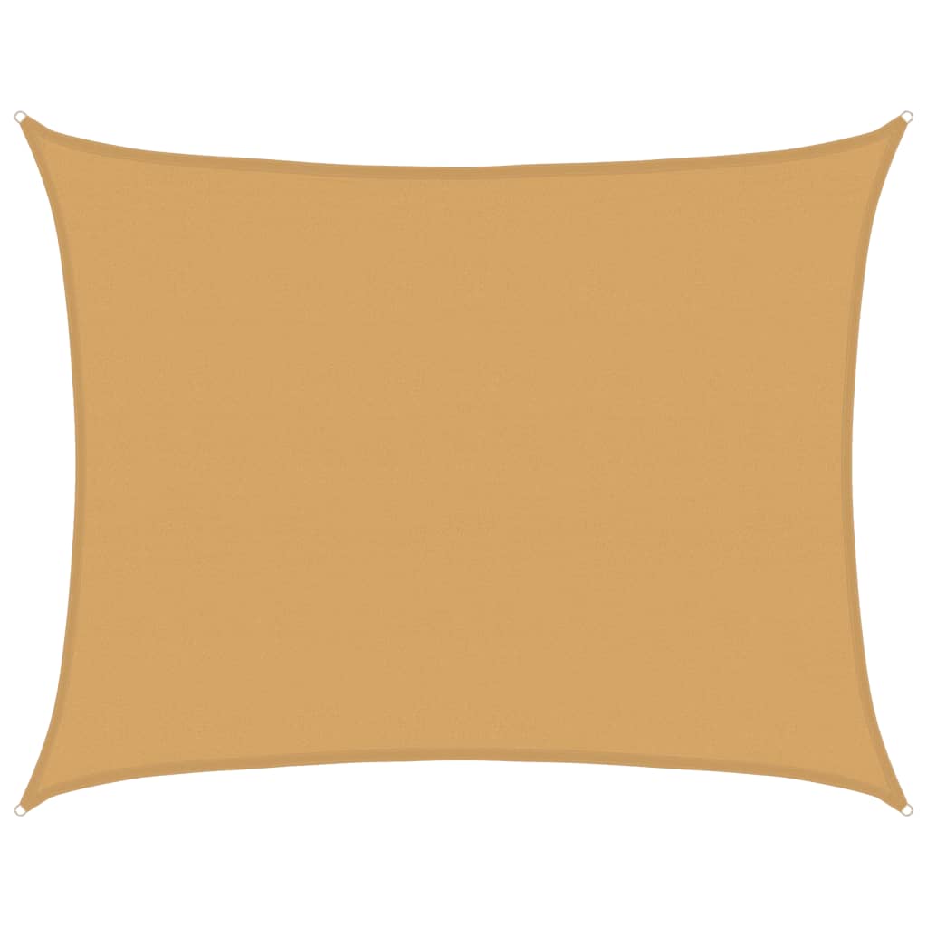 Vidaxl zonnezil 160 g m² rectangulaire 6x7 m sable HDPE -Colored