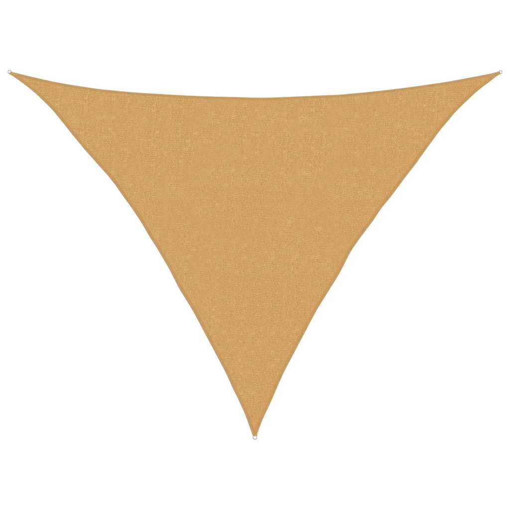 Vidaxx voile d'ombrage 160 g m² triangulaire 2,5x2,5x3,5 m HDPE couleur sable