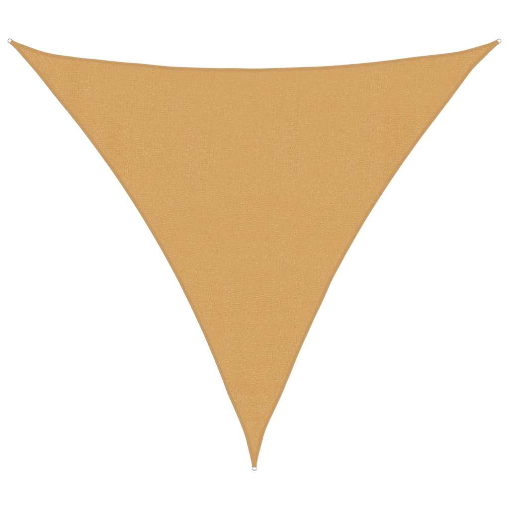 Vidaxl voile d'ombrage 160 g m² triangulaire 3,6x3,6x3,6 m HDPE couleur sable