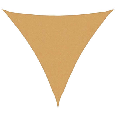 Vidaxl voile d'ombrage 160 g m² triangulaire 3,6x3,6x3,6 m HDPE couleur sable